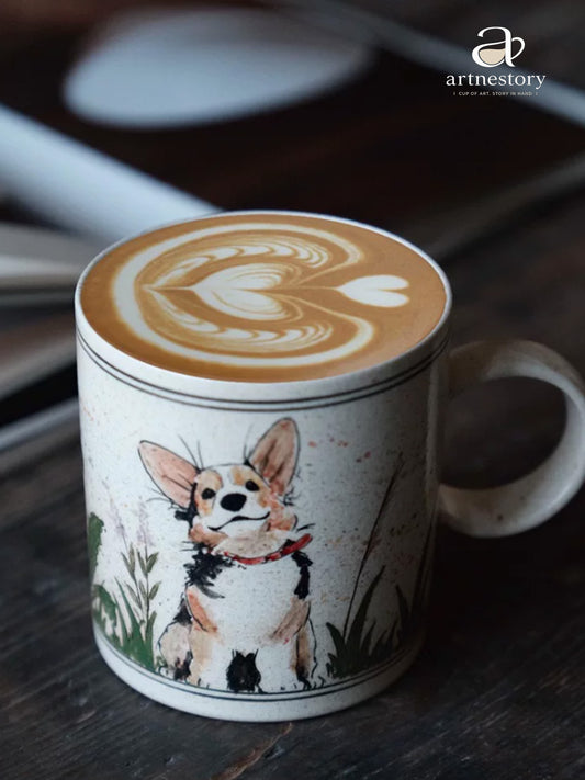 Corgi Puppy Ceramic Coffee Mug