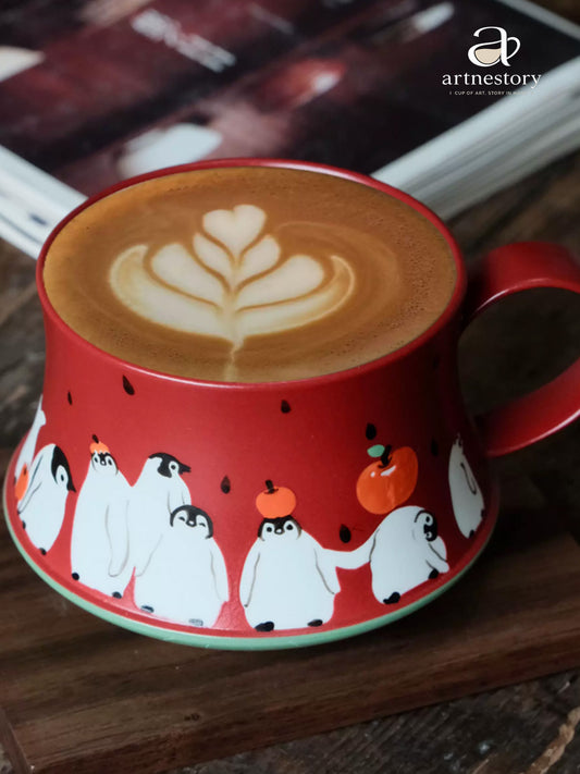 Watermelon Penguin Coffee Mug