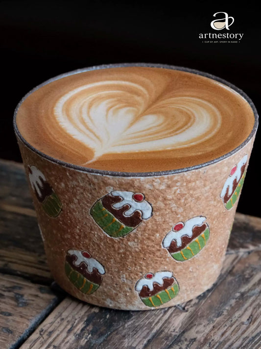 Full-Pattern Cupcake Grip Mug