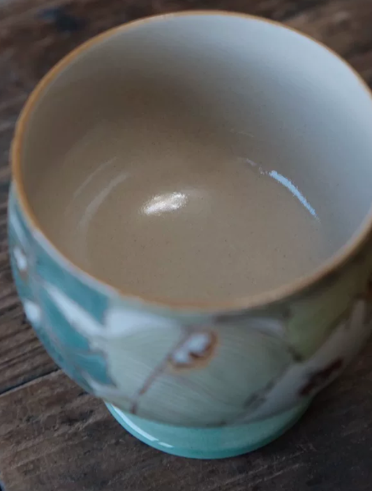 Banana Leaf Ladybug Stem Coffee Cup